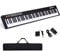 DREAMADE Keyboard Piano mit Bluetooth, E Piano 88 tasten mit 128 Rhythmen/Klänge & 20 Demo-Songs, Digital Piano mit einstellbarer Tastenstärke & Sustain Pedal & Tragetasche (Schwarz)