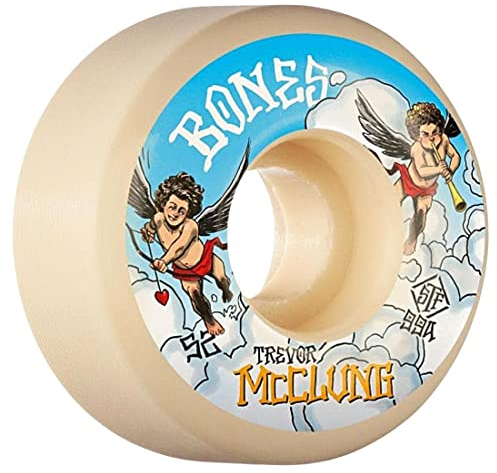 Bones STF Trevor McCherubs Skateboard-Räder, 99A, V1, Weiß, 52 mm