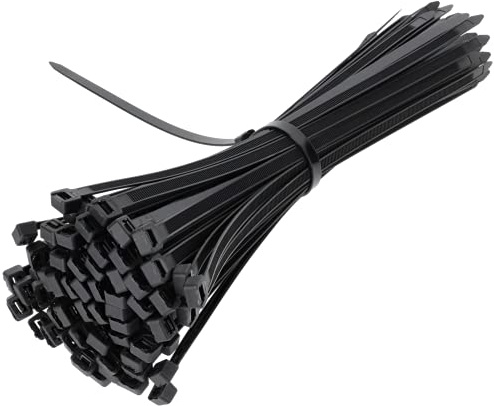 Kabelbinder Schwarz 100Stk. 7,8 x 300mm UV-resistent reiß und zugfest Qualität von PRODIAMANT