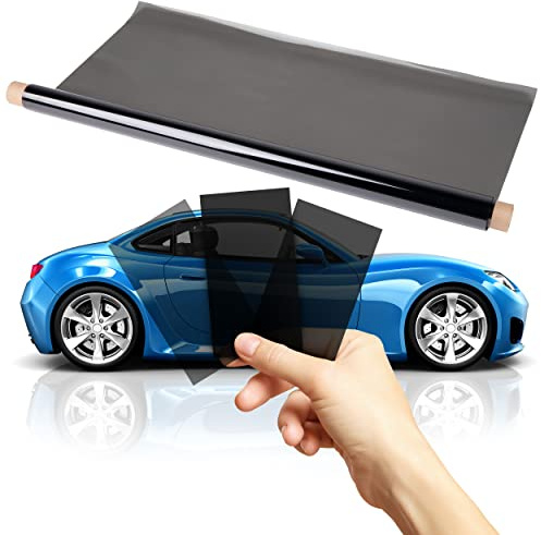 TRUE LINE Automotive 2ply Nano Carbon Window Tint Film for Cars - 5% Tint (22'' W x 10' Long) - Blocks 99% UV Rays & Unwanted Heat - Protects Privacy - DIY Install