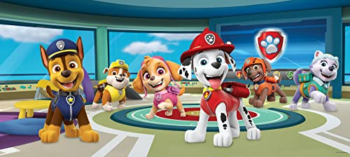 PAW PATROL Disney Vlies Wand-Foto-Poster-Tapete | Moderne Dekoration Wand-Deko Wohnzimmer Schlafzimmer Büro Flur 202x90 cm