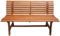 Spetebo Eukalyptus Parkbank Moreno - 140 x 82 cm - FSC Holz Sitzbank für 3 Personen - Terrasse Balkon Garten Bank 3-Sitzer Hartholz geölt massiv