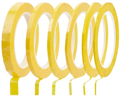 NICENEEDED 6 Rollen Vinylband Mit Feinen Linien Fineline Abdeckband Hochtemperatur Fineline Abdeckband Für Die Automobilindustrie