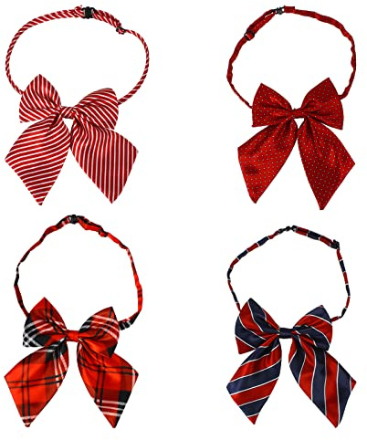 Larcele 4 Stückes Verstellbare Fliege für Mädchen For Japanese School Girls Cosplay Necktie/Halloween/Christmas Party LJD-02