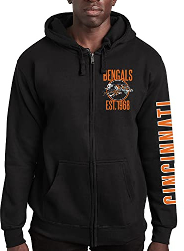 Junk Food Unisex NFL MVP Zip Hoodie Sweatshirt Kapuzenpullover