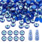 CRASPIRE Evil Eye Nail Charms 200pcs Resin Cabochons 6mm Blue Evil Eye Beads 3D Nail Art Charms Pendant Decorations Jewelry Accessories for DIY Crafting Jewelry Phone Case