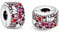 Annmors 925 Sterling Silber Bead Charms für Europäische Armbänder und Halskette Pink Pavé Clip Perlen mit 5A Zirkonia, Weihnachten, Valentinstag, Muttertag, für Frauen und Mädchen packs of 2