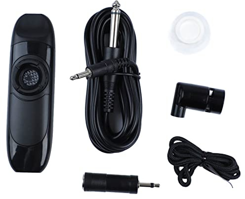 Kazoo Eléctrico de 11 Cm, Juego de Kazoo Portátil Pequeño de Resina Profesional con Recogida para Rendimiento (Negro)