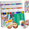 HOMALIFE 60 Farben Acrylstift Set, Permanent Acrylstifte für Steine Wasserfest, Geschenk für Erwachsene und Kinder, für Stein/DIY/Stoff/Holz/Glas/Keramik/Comic/Ostereier (0.7 mm)