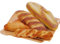 Woration Lot de 4 faux pains français artificiels - Baguette de simulation de pâtisseries - Modèle alimentaire - Décoration de la maison - Décoration de boulangerie
