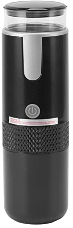 Fockety Macchina per caffè Espresso Portatile, caffettiera da Viaggio Compatibile con Capsule e caffè macinato, Batteria da 1200mah, Macchina da caffè per Campeggio RV