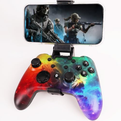 WZUICOV Controller di gioco per telefono, tablet, PC, Mac, TV Box, Tesla, Switch | Connettività a 3 vie (Bluetooth 5.0/2.4G Wireless/USB cablata) | Include adattatore USB-C, ricevitore USB-A e clip