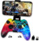 Bluetooth Game Controller for Android, iPhone, iPad, Switch, PS3, TV Box, PC, Tesla, Arcade MFi Games & Mobile Streaming Xbox/PS with 2.4G Wireless,USB-C Adapter,Phone Mount, Vibration,6-Axis,Turbo