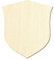 Holz Wappen Wappenschild 2 - Deko Basteln 3-50cm, Größe:21cm, Pack mit:1 Stück