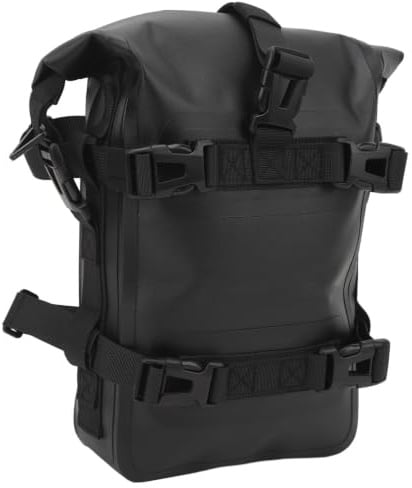 SUNGOOYUE Motorrad Sturzbügeltasche, wasserdicht 4L Schnellverschluss universelle Polyester TPU Motorrad Hecktasche Seitentasche für Reisen Motorradzubehör (schwarz)