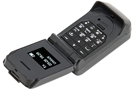 Mini Flip Phone, 32MB 64MB 300mAh Batteria Flip Phone Schermo da 0,66 Pollici per Anziani (#1)