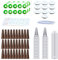 Nizirioo Éponges De Culture,161 Pièces Kit De Gousses De Graines,Bouchons De Démarrage De Graines,Eponges Culture Hydroponique pour Hydroponique,Système De Hydroponique Jardin