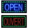 Panneau LED ouvert pour entreprise, panneau ouvert à LED super lumineux pour entreprise, panneau d'affaires LED, panneau de magasin, panneau de vitrine, panneau de fenêtre. Peut être vu à travers la
