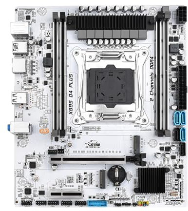 HUIOP LGA 2011-3 V3/V4 Xeon Desktop MATX Carte mère PCI-E 3.0 X16 Carte mère de Jeu pour Bureau à Domicile 4 * DDR4 128 Go SATA3.0 Gigabit Ethernet 4 * USB3.0 WiFi M.2 NVME NGFF