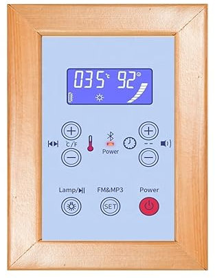 VCHICS GéNéRateur De Sauna Portatif pour Sauna, Panneau de Commande de pièces de Sauna Infrarouge USB Chauffage Rapide Et Uniforme