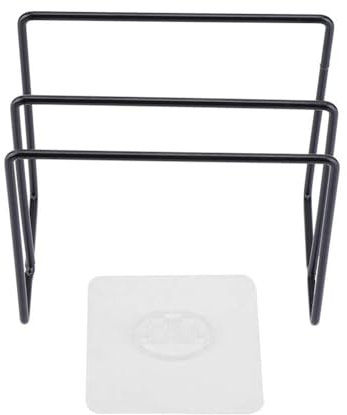 Gsycle Schneidebrett-Organizer, Deckel-Organizer, Wandmontage, Topfdeckelhalter, Schrank-Organizer, Schneidebretthalter Für Die Küche(Schwarz)