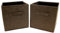 Clay Roberts Storage Cubes, Storage Boxes, Pack of 2, Brown, Fabric Basket Set for Storage Units, 25cm x 25cm x 25cm, Brown Baskets, Boxes, Box, Unit Cubes