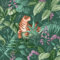 SOPHIE LAURENCE Wallpaper Crown Rajah Tropical Tiger Emerald Green Wallpaper - Botanical Jungle Theme, Heavyweight Textured Paper, Peelable, 0.53m x 0.53m Roll, Art Deco Style for Any Room