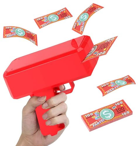 itrimaka Money Shooter Machine - Money Spray Shooter - Handheld Bill Spray, Make It Rain Toy Shooter, Battery Not Included for Game Movies