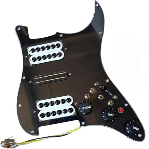 Pickguard Tonabnehmer Set Vorverdrahtete HSH High Output Mini Humbucker Pickups Multi 4 Single Cut Switch 20 Töne E-Gitarre Ersatzteile(2)