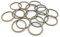 XCSJ 20 Pcs O Ringe Metall 38 mm, Rundringe Nicht Verschweißte O-Ring für Taschen, Gürtel, Hundeleine, Kleidung, DIY Handwerk (Bronze)