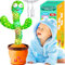Vitosup Tanzender Sprechender Kaktus Baby Spielzeug, Lautstärke einstellbar, Nachahmend Singend Wiederholend, Interaktives Plüsch-Babyspielzeug/Geschenk für Jungen Mädchen