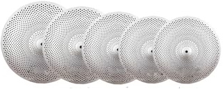 Cymbal Set Schlagzeug Becken Jazz Drums Silent Becken Dämpfer Becken Dämpfer Becken 14 16 18 20 Zoll(Silver,5)