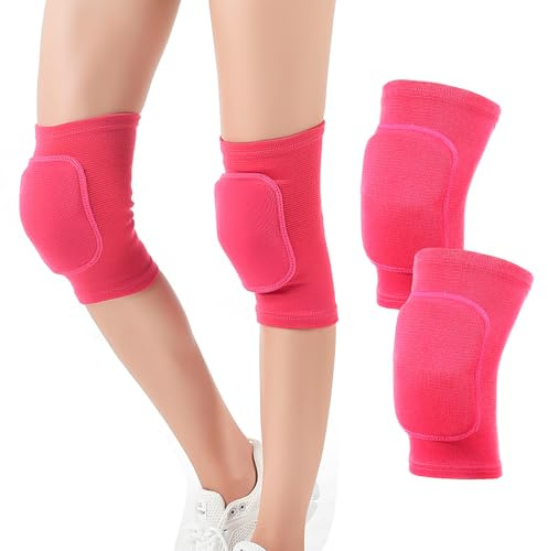 HotoPink Volleyball-Knieschoner für Tänzer, weiche, atmungsaktive Knieschützer, Knieschoner für Volleyball, Fußball, Tanz, Yoga, Tennis, Laufen, Radfahren, Workout, Klettern, für Herren und Damen