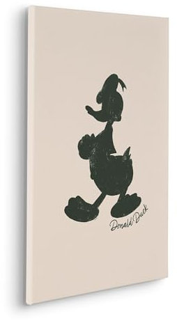 Komar Keilrahmenbild - Disney Donald Duck Stamp - Größe: 40 x 60 cm - Kinderzimmer, Wanddekoration