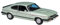 1 24 Für Ford Capri 1982 Legierung Klassische Auto Modell Diecast Metall Retro Altes Auto Modell Simulation Sammlung Geschenk Druckgussmodelle Motorfahrzeuge