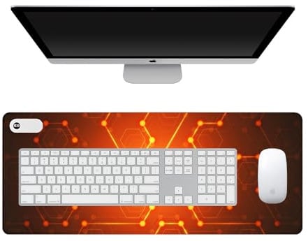DAJASD Beheizte Schreibtischunterlage, 80x33CM Wasserdichter PU-Leder Beheiztes Mauspad mit 3 Heizstufen, Automatisches Abschalten, Warme Schreibtischunterlage, Gaming-Mauspad für PC/Laptop