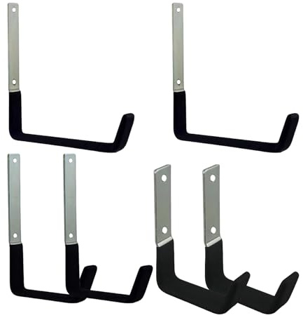 Garagenaufhänger | 6-teiliges platzsparendes Organizer-Regal | Werkzeugaufhänger für Schuppen, Wand-Organizer | für Fahrradleiter, Gartenwerkzeuge, Rohr, Reifen, Kabel, Werkstatt, Dachboden, Keller