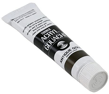 20ml Turner Acrylic Gouache Antique Gold 76
