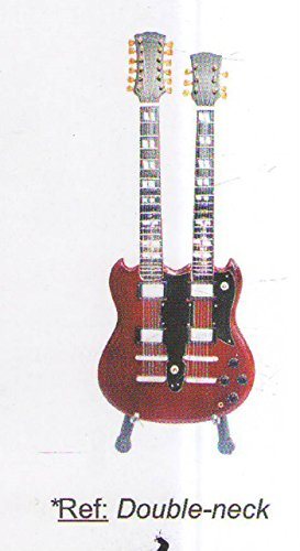 LED Zeppelin JIMMY PAGE Miniaturgitarre Gibson SG Doppel Hals