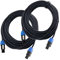 Pronomic pro-line BOXSP2-15 Lautsprecherkabel 2x 2,5 mm² - 1 Paar professionelle Boxenkabel für DJ & PA - Länge: 15 m - Stecker: 2-Pol Speakon-kompatibel - Spannzangen-Zugentlastung - Schwarz