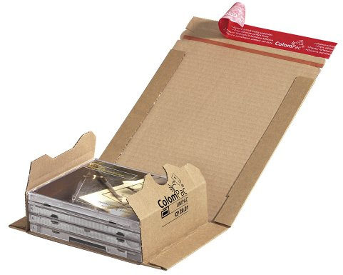 ColomPac CP020.01 Flexible Wickelverpackung aus Wellpappe, 147 x 126 x 55 mm, braun