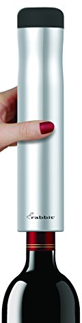 Rabbit Metrokane Automatic Electric Corkscrew, Silver