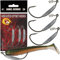 Angel-Berger Wild Devil Baits Weighted Offset Hook 3 Stück (2/0 3g)