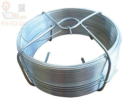 ALAMBRE INDUSTRIAL TELAS METALICAS GONZALEZ ACERO GALVANIZADO Nº18 5KG 3.40MM AM18
