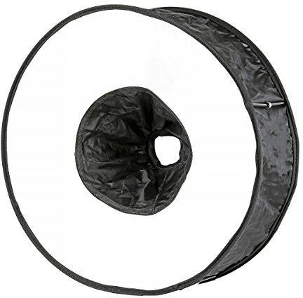 Faltbarer Ringblitz-Diffusor aus Stoff für Aufsteckblitz/Speedlite (43cm Ø)