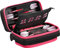 Casemaster Unisex-Erwachsene Plazma Pro Black with Pink Trim Dart Case and Phone Pocket Etui, Rosafarbener Rand