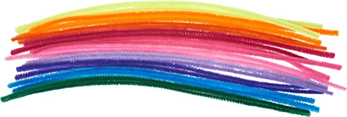 VBS Chenilledraht Farbenmix 30 cm 20er Set Basteldraht 5 mm Durchmesser