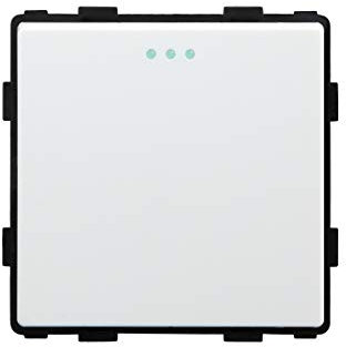 BSEED EU Standard 1 Fach 2 Weg DIY Druckknopfschalter Funktionseinsatz Lichtschalter Oberflächenmontierter Kippschalter 86 * 86mm Weiß