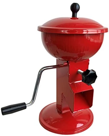 Uzman Walnussknacker Nussknacker Walnuss-Knacker Brecher Walnüsse Walnuss Brecher in rot mit Handkurbel und edlem Design - Bequemer manueller Handbetrieb