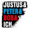 Spreadshirt Die Drei Fragezeichen Justus & Peter & Bob & Ich Sticker, max. 10x10 cm, 10 x 10 cm, Transparent glänzend